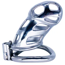 FUKR Cage de chasteté en métal Cobra Steel 10 x 3.7cm